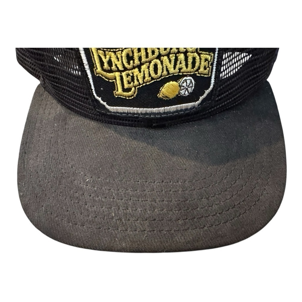 Jack Daniel's Lynchburg Lemonade Patch Black Mesh SnapBack Trucker Hat - Picture 3 of 6